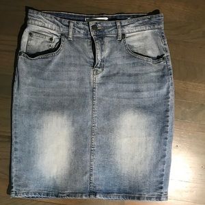 Old school denim skirt